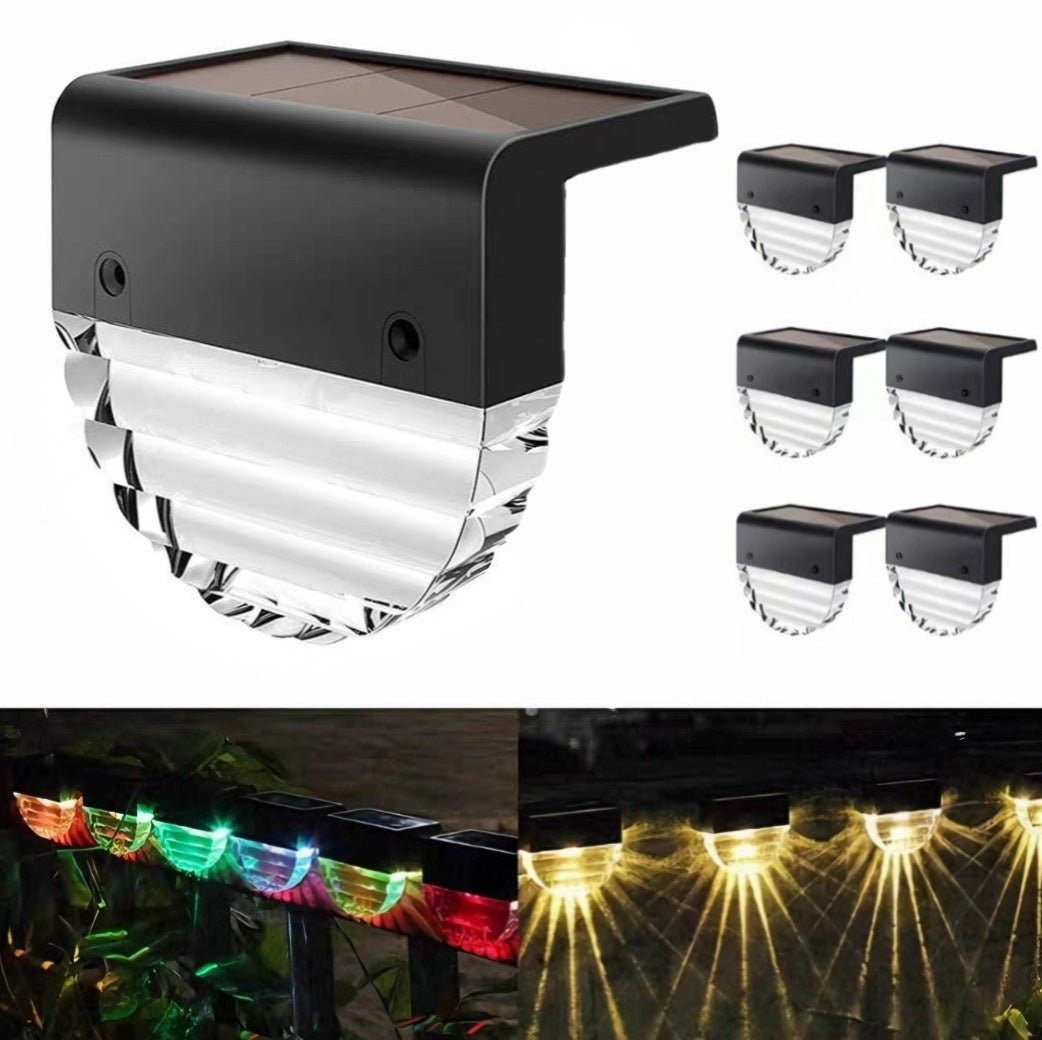 Luz Solar LED para Escalones y Jardín — Bicolor Cálido/RGB Exterior