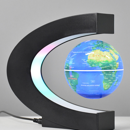 Globo Terráqueo Levitante Magnético con Luz LED — Decoración Escritorio Premium