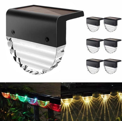 Luz Solar LED para Escalones y Jardín — Bicolor Cálido/RGB Exterior