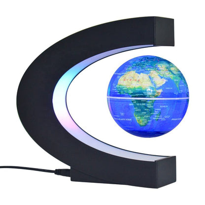 Globo Terráqueo Levitante Magnético con Luz LED — Decoración Escritorio Premium