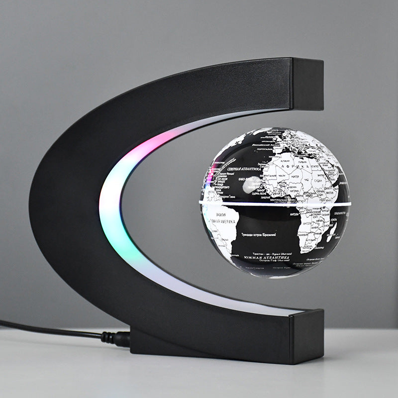Globo Terráqueo Levitante Magnético con Luz LED — Decoración Escritorio Premium