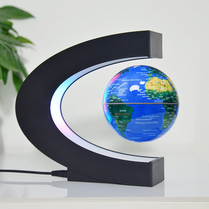 Globo Terráqueo Levitante Magnético con Luz LED — Decoración Escritorio Premium