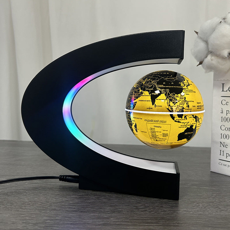 Globo Terráqueo Levitante Magnético con Luz LED — Decoración Escritorio Premium