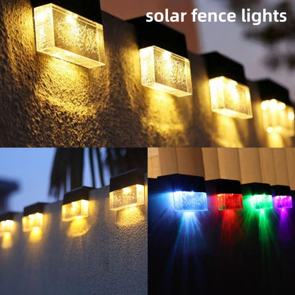 Luz Solar LED para Escalones y Jardín — Bicolor Cálido/RGB Exterior