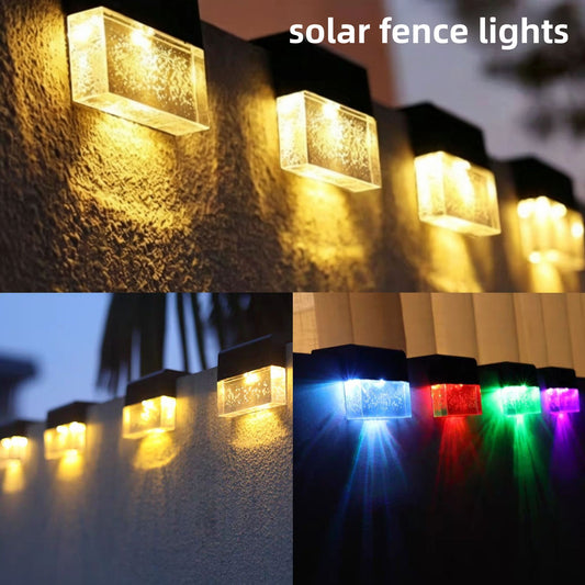 Luz Solar LED para Escalones y Jardín — Bicolor Cálido/RGB Exterior