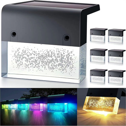 Luz Solar LED para Escalones y Jardín — Bicolor Cálido/RGB Exterior