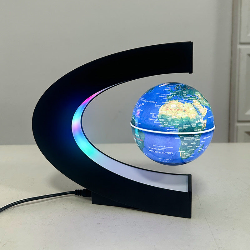 Globo Terráqueo Levitante Magnético con Luz LED — Decoración Escritorio Premium