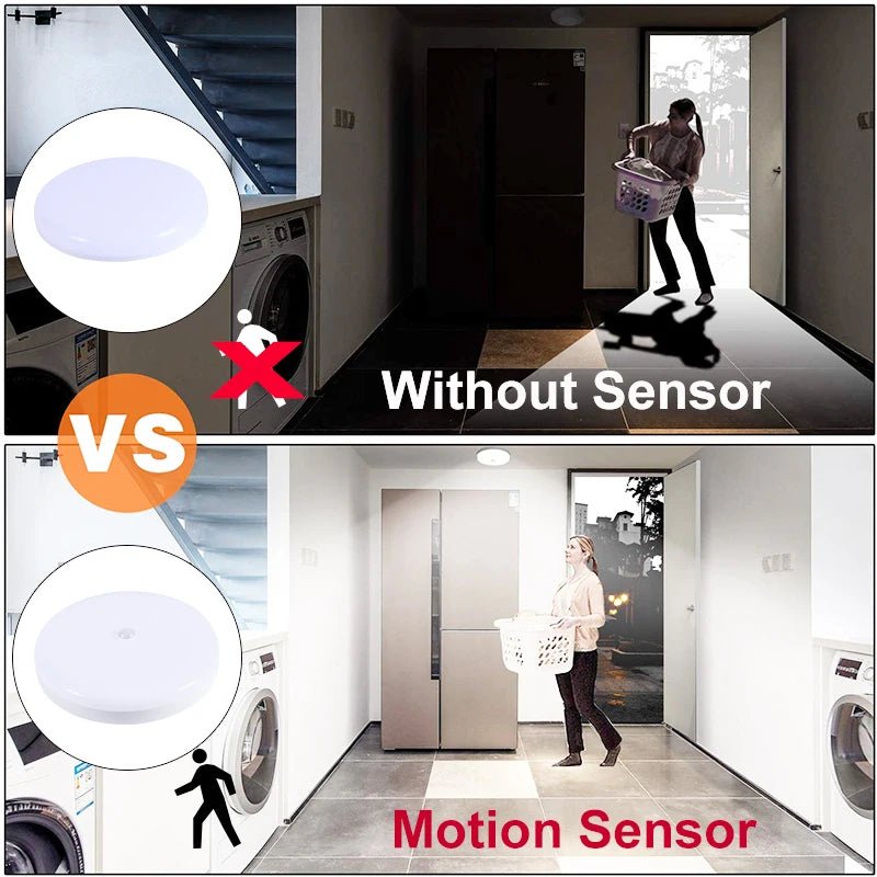 Motion Sensor PIR LED Ceiling Lamp 110V 220V Corridor Bedroom Toilet Light Human Body Induction - HN Smart Living